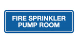 Signs ByLITA Standard Fire Sprinkler Pump Room Sign