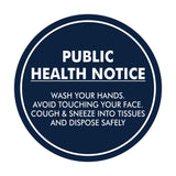 Circle Public Health Notice Wash Your Hands Sign