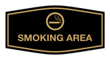Signs ByLITA Fancy Smoking Area Sign