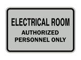 Signs ByLITA Classic Framed ELECTRICAL ROOM AUTHORIZED PERSONNEL ONLY Sign