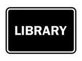 Signs ByLITA Classic Library Sign
