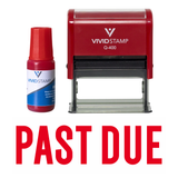 Classic Past Due Self Inking Rubber Stamp Combo with Refill