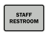 Signs ByLITA Classic Framed Staff Restroom Sign