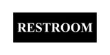 Basic Restroom Wall or Door Sign