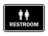 Signs ByLITA Classic Framed Unisex Restroom Sign