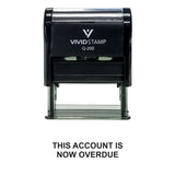 Black THIS ACCOUNT IS NOW OVERDUE Self Inking Rubber Stamp