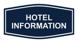 Signs ByLITA Fancy Hotel Information Sign