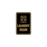 Portrait Round Laundry Room Sign