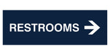 Signs ByLITA Basic Restrooms Right Arrow Directional Sign