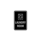 Portrait Round Laundry Room Sign