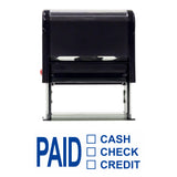 Paid Cash Check Credit Self Inking Rubber Stamp