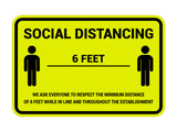 Classic Framed Social Distancing Sign