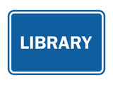 Signs ByLITA Classic Library Sign