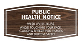Fancy Public Health Notice Please Wash Your Hands Sign