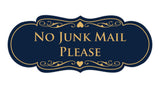 Signs ByLITA Designer No Junk Mail Please Sign