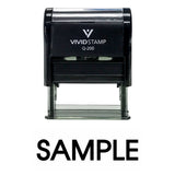 Sample Self Inking Rubber Stamp