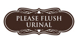 Designer Please Flush Urinal Wall or Door Sign