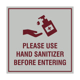 Square Please Use Hand Sanitizer Before Entering Sign