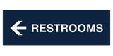 Signs ByLITA Basic Restrooms Left Arrow Directional Sign