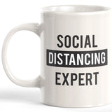 Social Distancing Expert 11oz Coffee Mug - Funny Novelty Souvenir