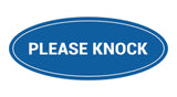 Signs ByLITA Oval Please Knock Sign