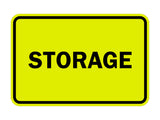 Yellow / Black Signs ByLITA Classic Framed Storage Sign