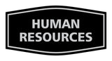 Signs ByLITA Fancy Human Resources Sign with Adhesive Tape, Mounts On Any Surface, Weather Resistant, Indoor/Outdoor Use