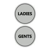 Signs ByLITA Circle Ladies and Gents Sign Set