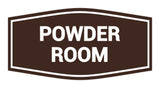 Signs ByLITA Fancy Powder Room Sign with Adhesive Tape, Mounts On Any Surface, Weather Resistant, Indoor/Outdoor Use