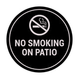 Signs ByLITA Circle No Smoking on Patio Sign