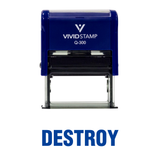 Destroy Office Self Inking Rubber Stamp