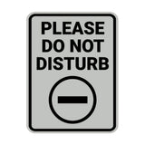 Portrait Round Please Do Not Disturb Wall or Door Sign