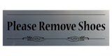 Decorative Please Remove Shoes Door / Wall Sign
