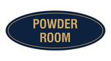 Signs ByLITA Oval Powder Room Sign