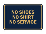 Signs ByLITA Classic Framed No Shoes No Shirt No Service