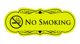 Signs ByLITA Designer No Smoking Sign