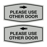 Signs ByLITA Fancy Please Use Other Door Sign Set