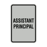 Portrait Round Assistant Principal Sign