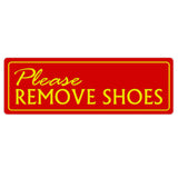 Standard Please Remove Shoes Wall Door Sign