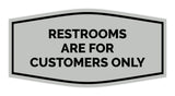 Signs ByLITA Fancy Restrooms are for Customers Only Sign