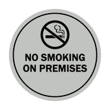 Signs ByLITA Circle No Smoking on Premises Sign