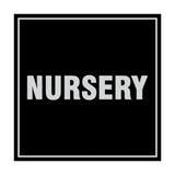 Square Nursery Sign with Adhesive Tape, Mounts On Any Surface, Weather Resistant
