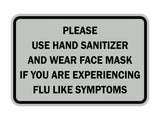 Classic Framed Please Use Hand Sanitizer and Wear Face Mask Sign