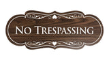 Signs ByLITA Designer No trespassing Sign