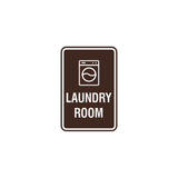 Portrait Round Laundry Room Sign