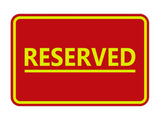 General Reserved Sign