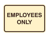 Signs ByLITA Classic Framed Employees Only Sign