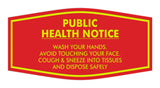 Fancy Public Health Notice Please Wash Your Hands Sign