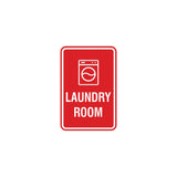 Portrait Round Laundry Room Sign