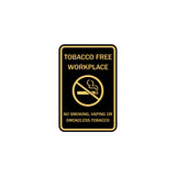 ByLITA Tobacco Free Workplace No Smoking, Vaping Or Smokeless Tobacco Sign